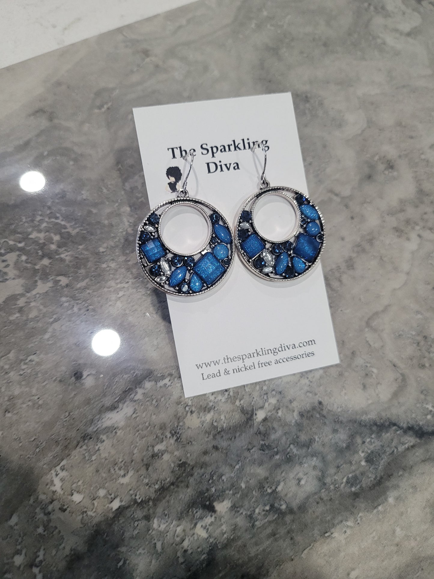 Singing the blues earrings