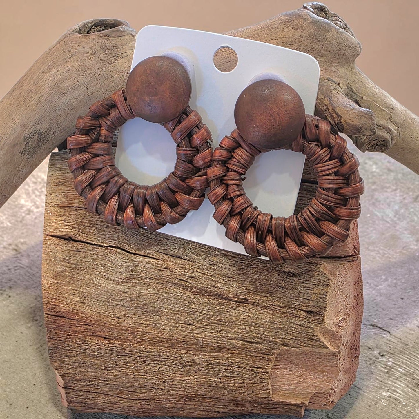 Basketweave beauty earrings