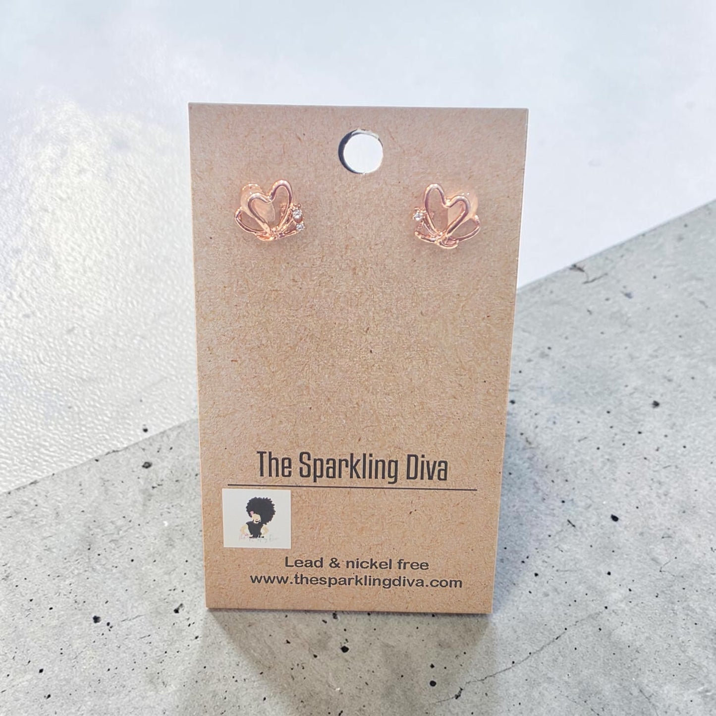 True heart earrings