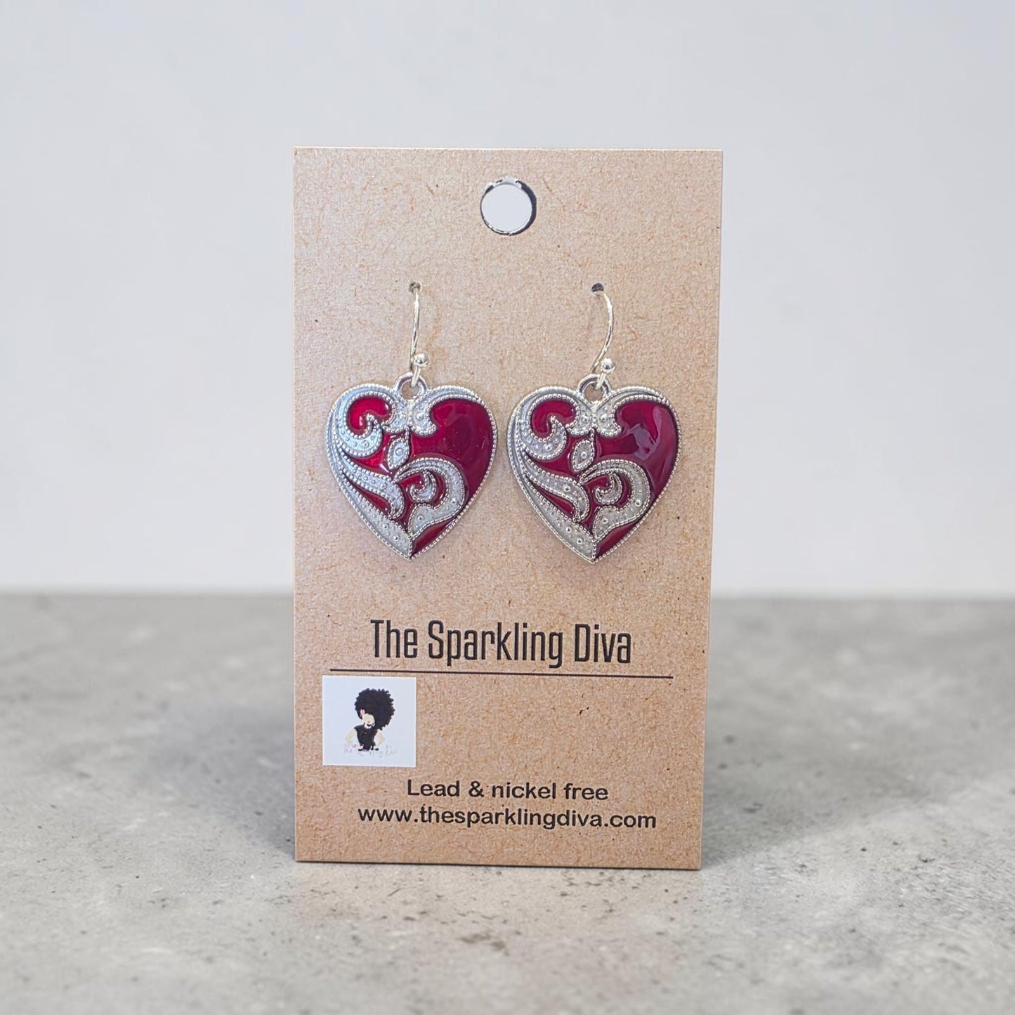 Noble heart earrings