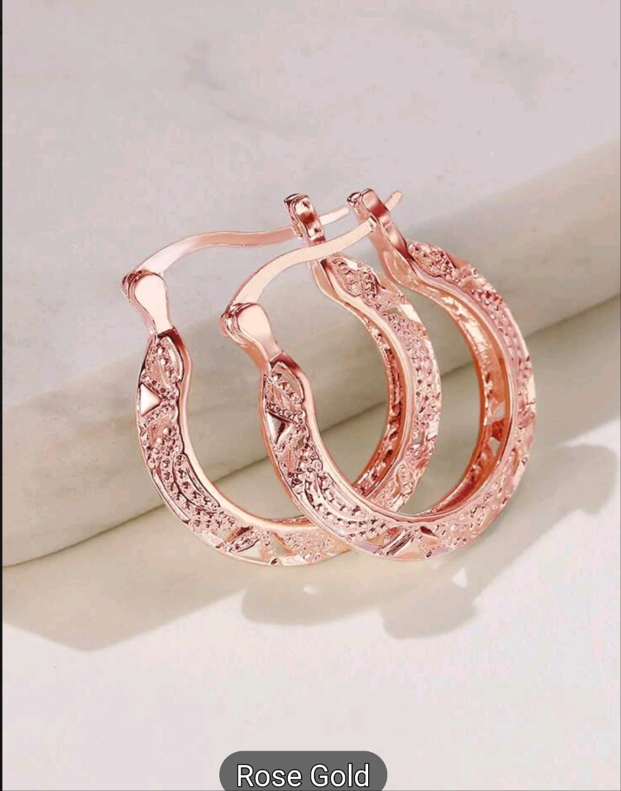 Ornate hoop earrings (earrings)