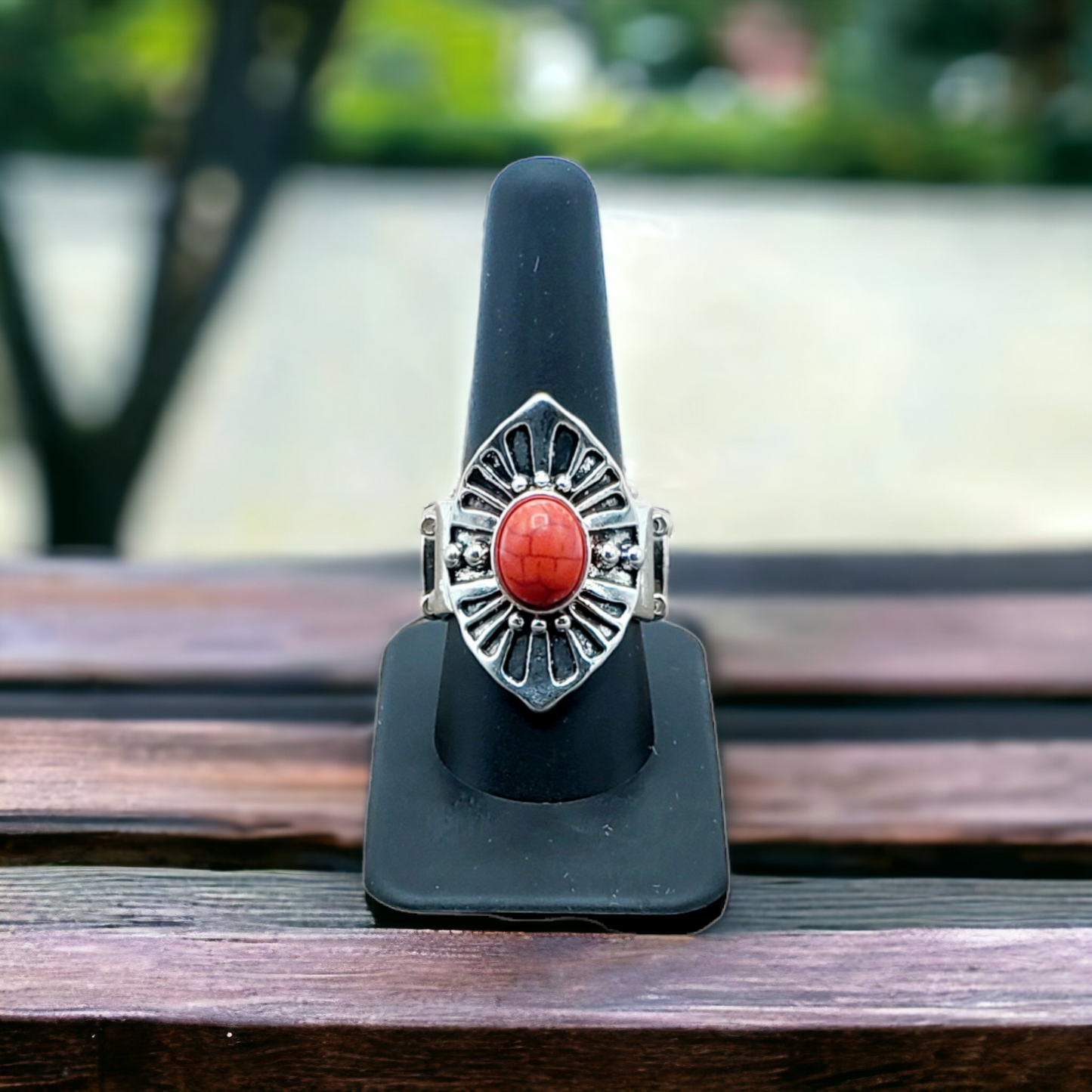 Aztecs red ring (Jewelry)