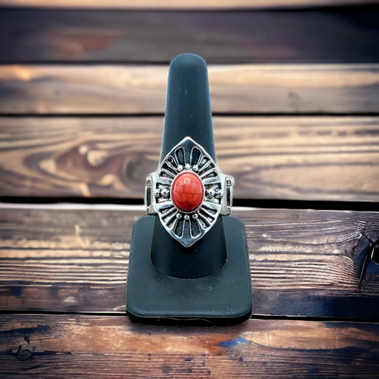 Aztecs red ring (Jewelry)