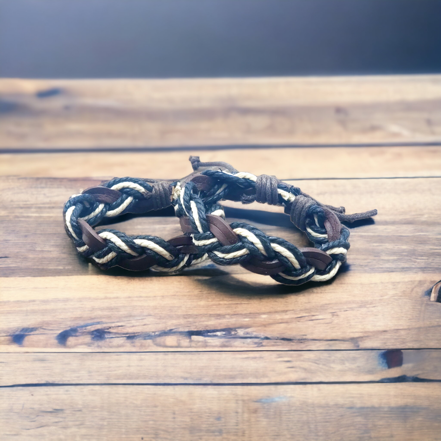 Braided urban bracelet black