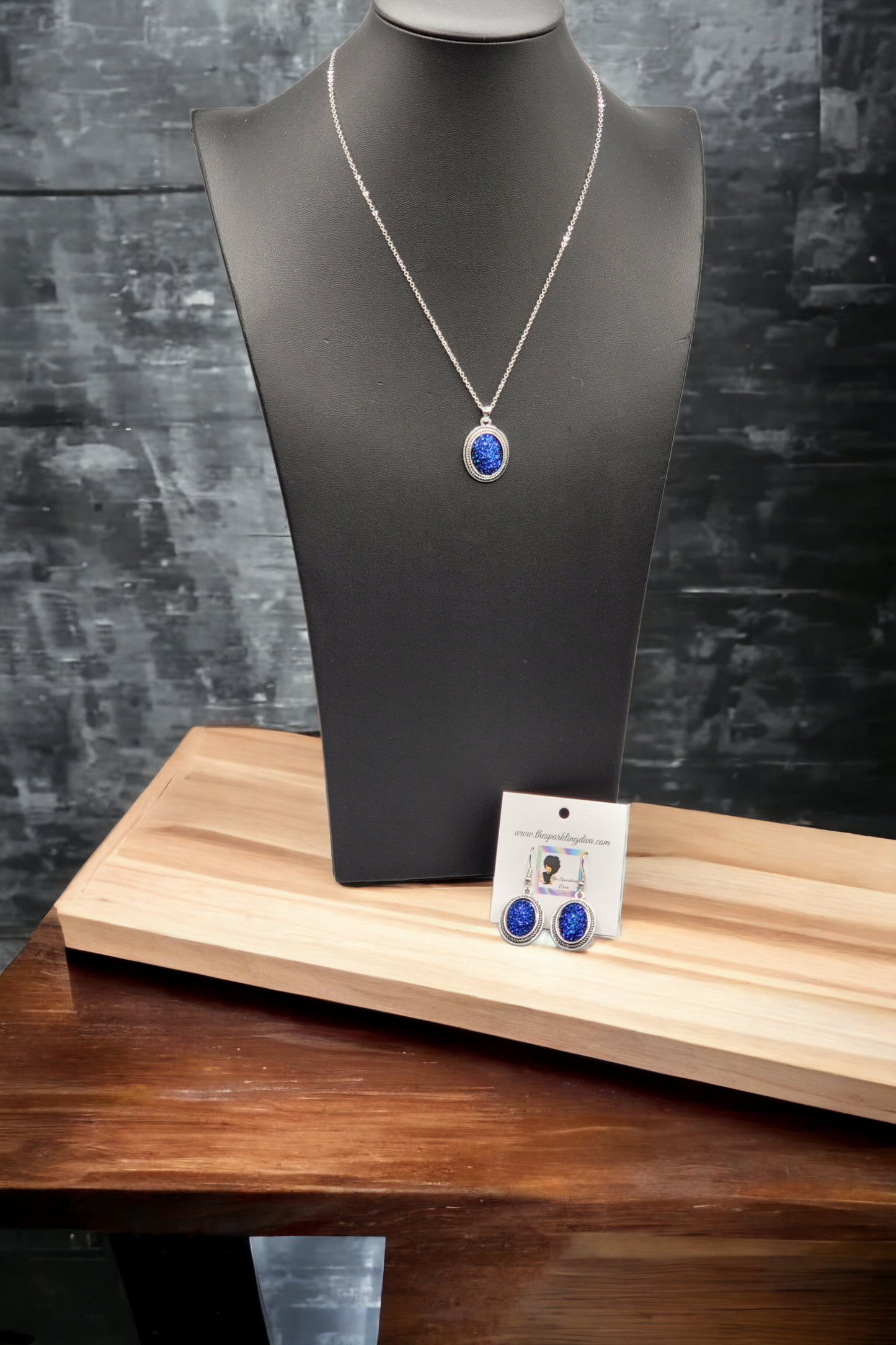 Crushed seaglass blue