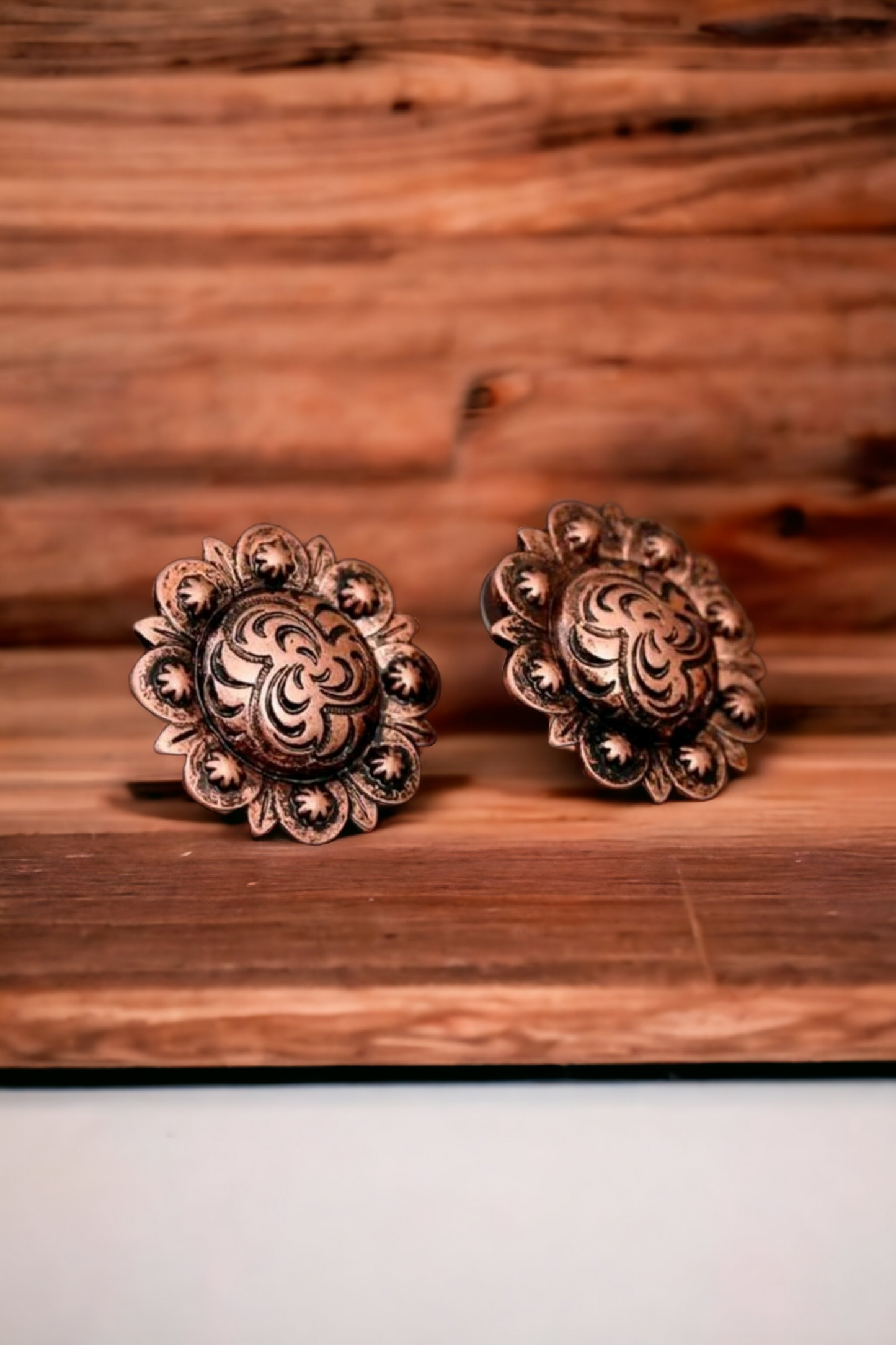 Country medallion earrings (Jewelry)