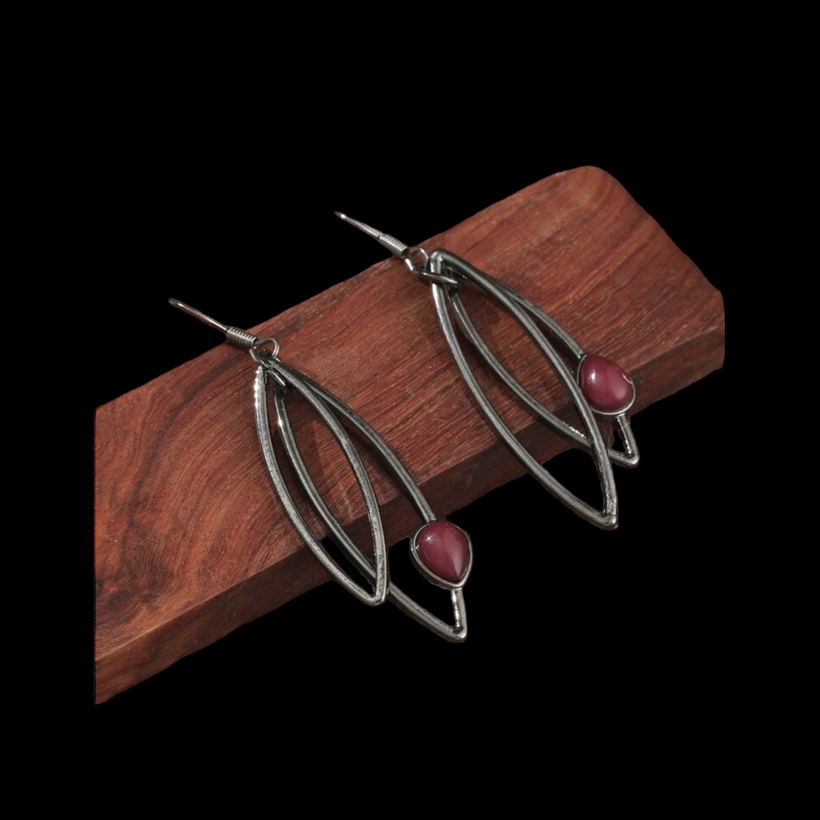 Cranberry drop earrings (Earrings)