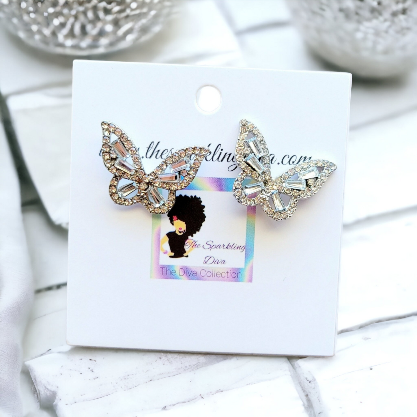 Glass Butterfly earrings (Jewelry)