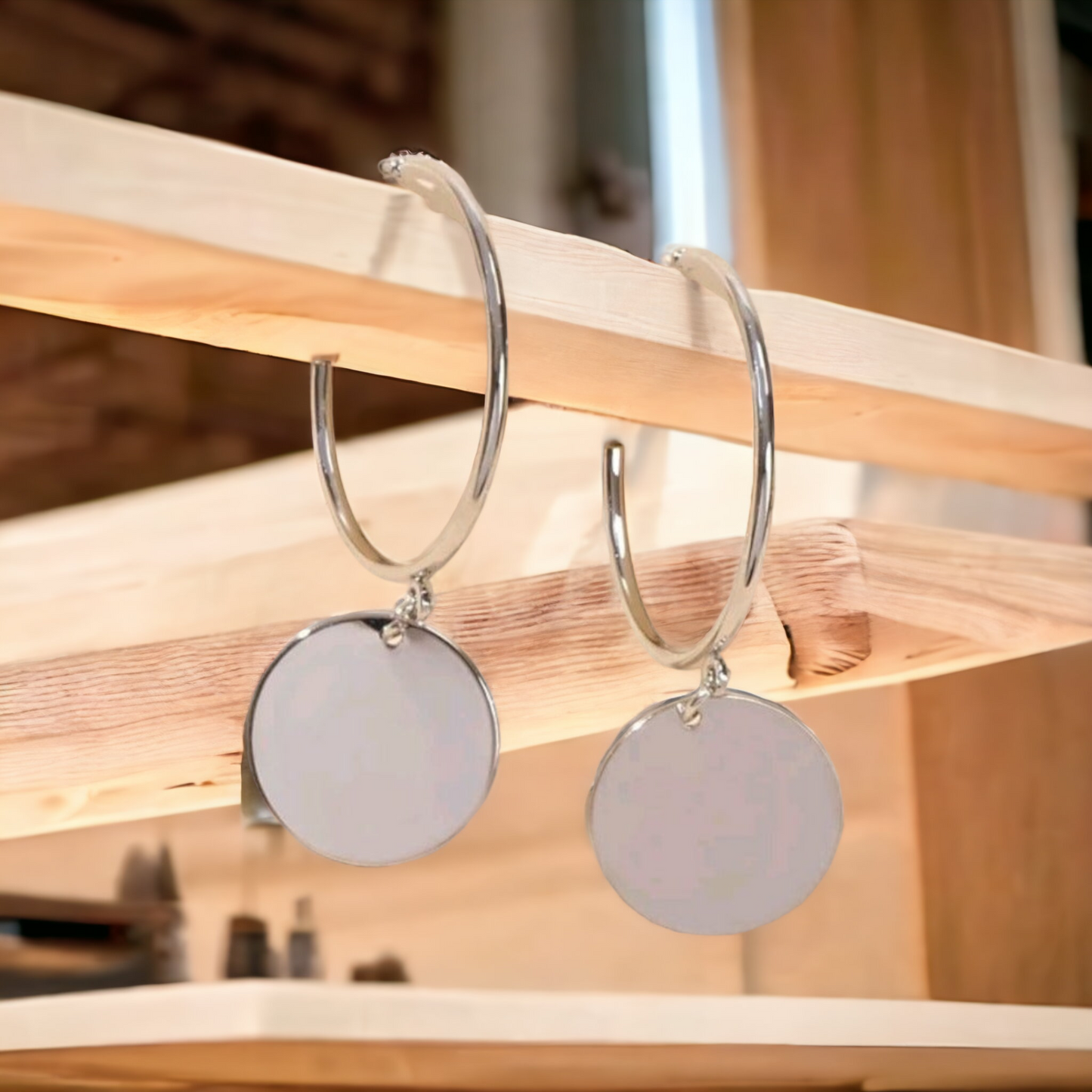Simplistic penny dangle earrings (Earrings)