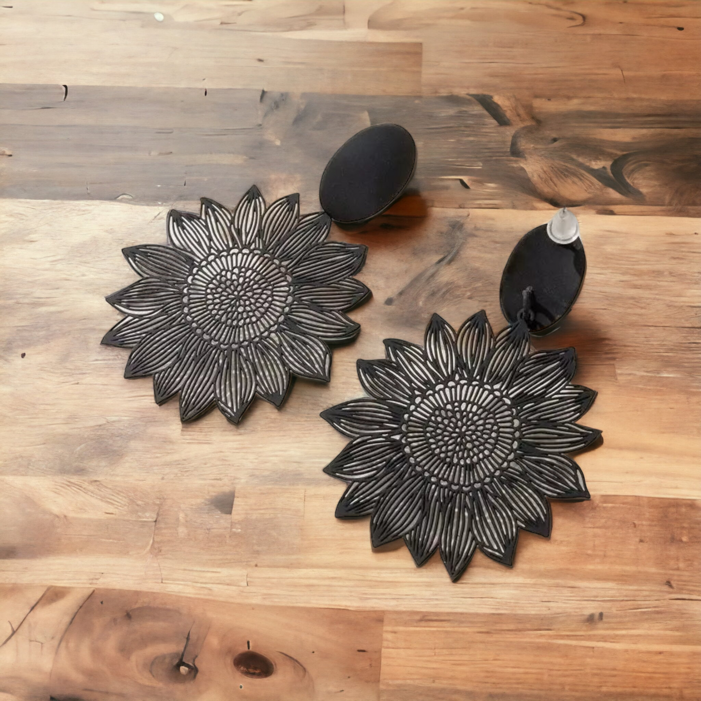Sunflower power earrings (Jewelry)