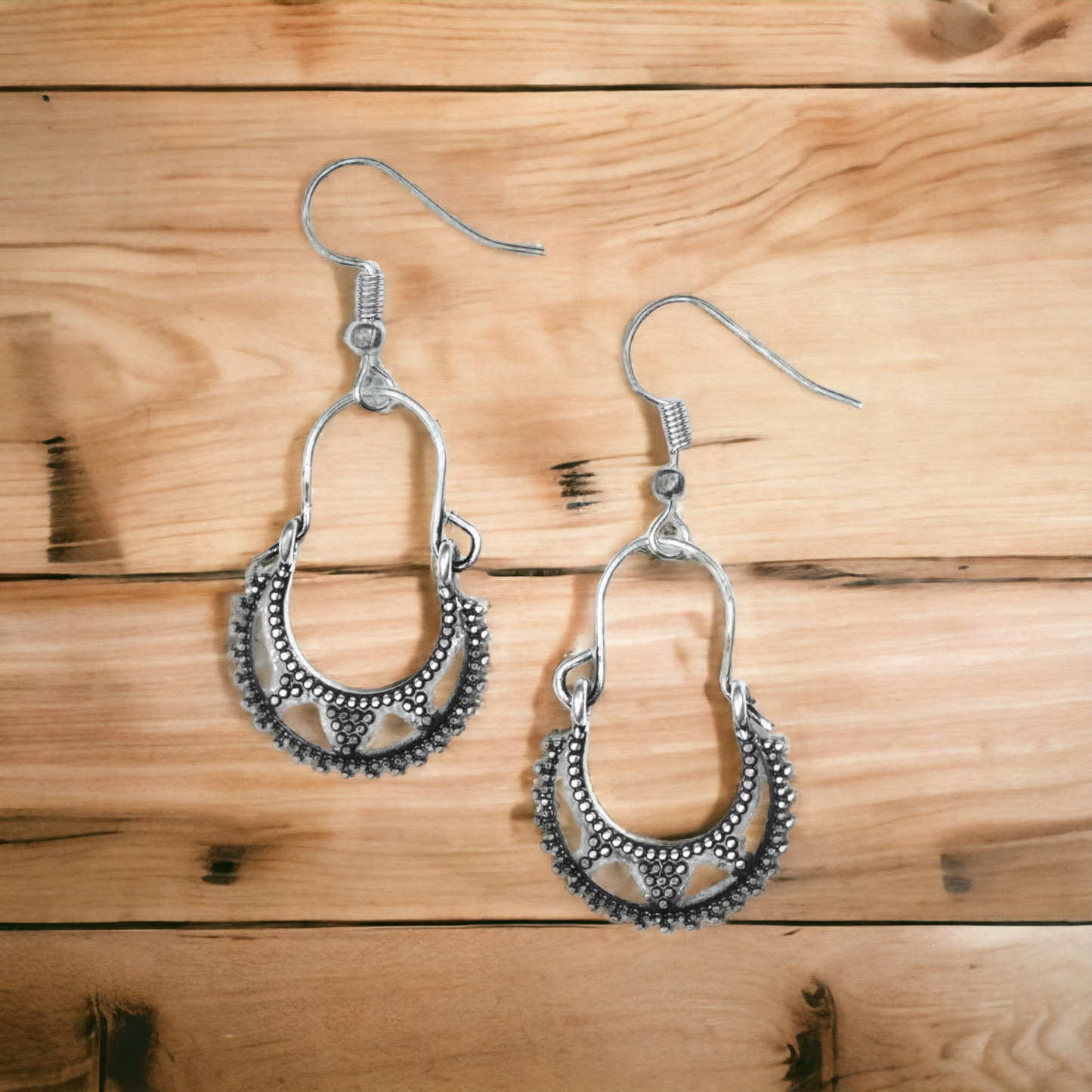Industrially Indigenous - Silver earrings (Jewelry)