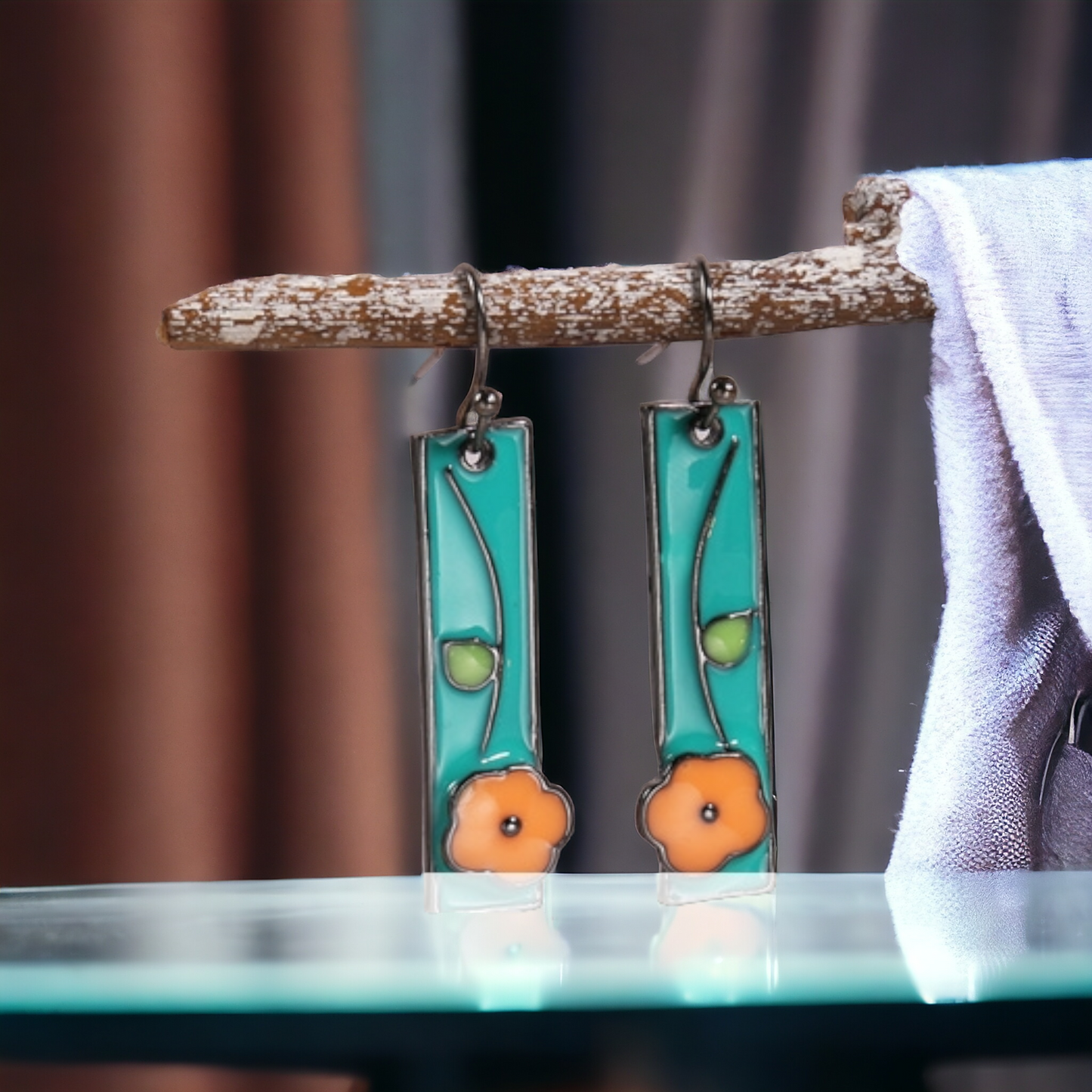 Sweet poppy earrings (earrings)