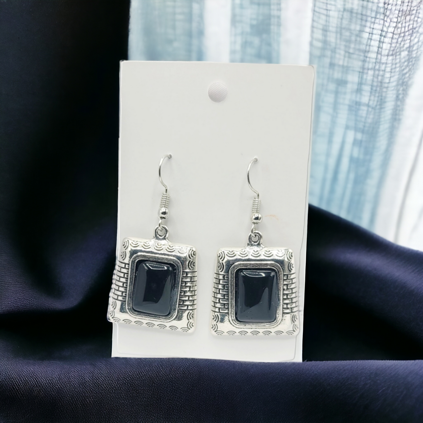 Silver geometrics earrings (Earrings)