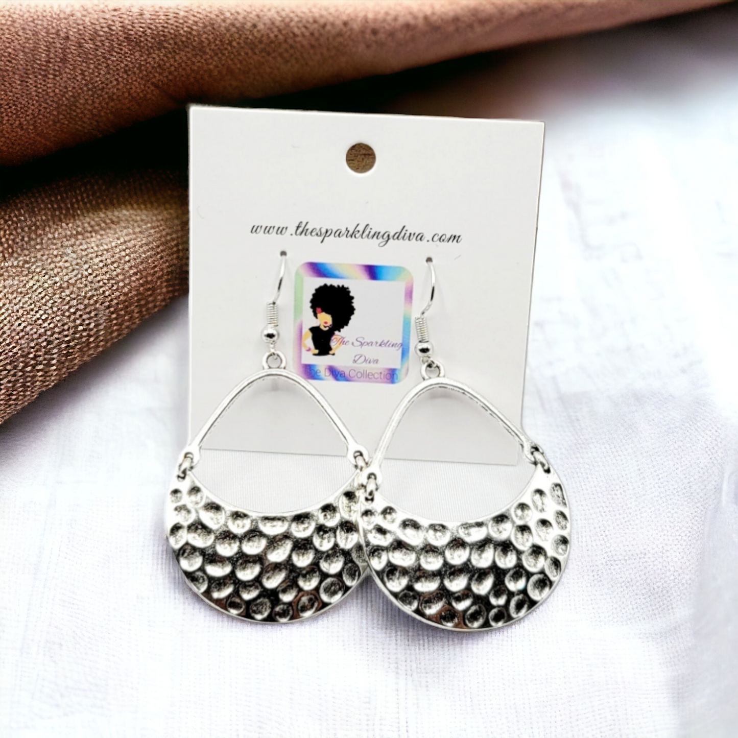 Hammered amor earrings (Earrings)