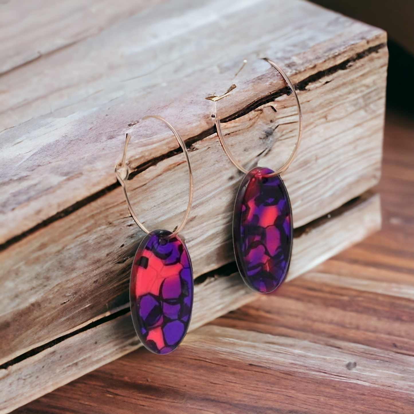 Lava lamp earrings (Earrings)