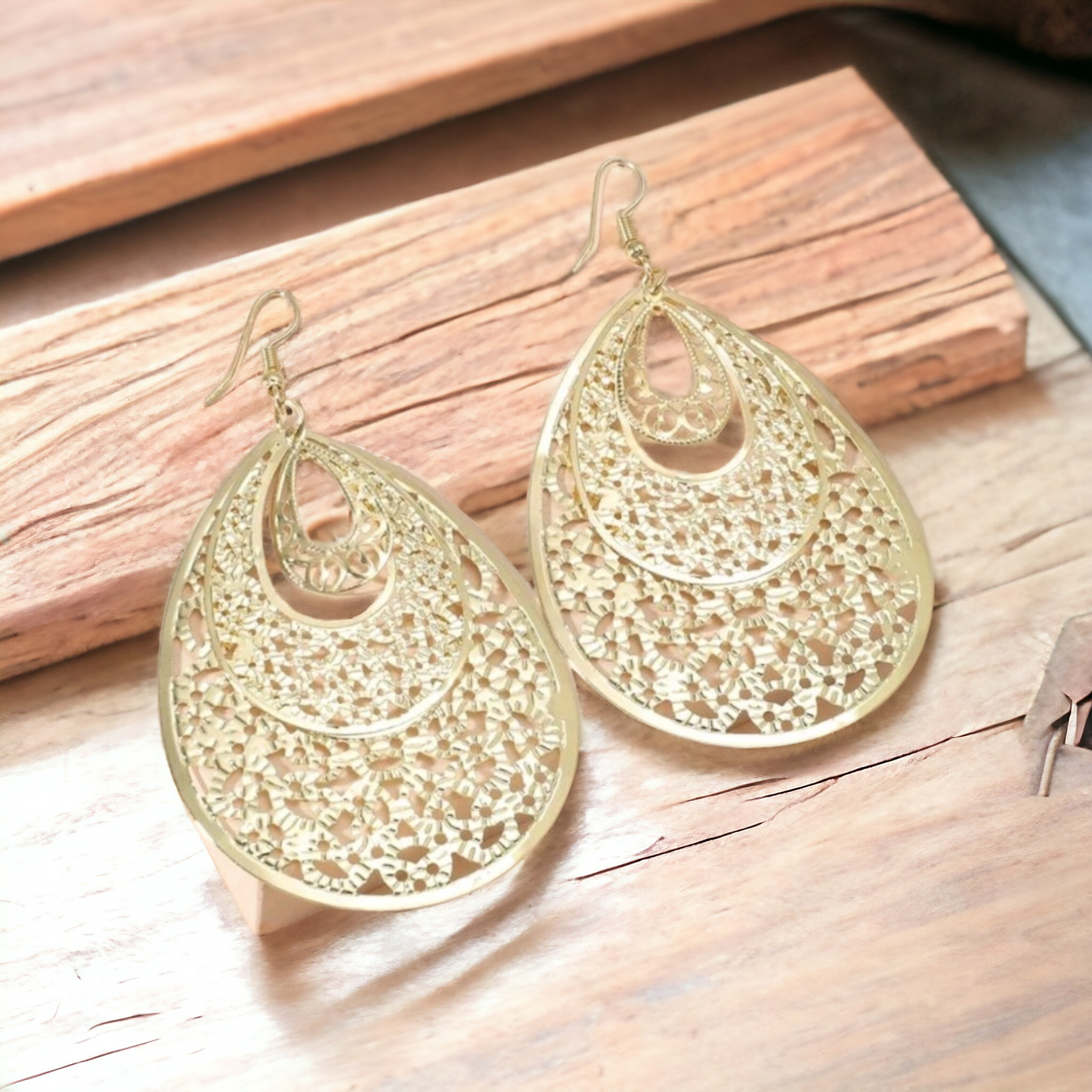 Golden lights earrings (earrings)