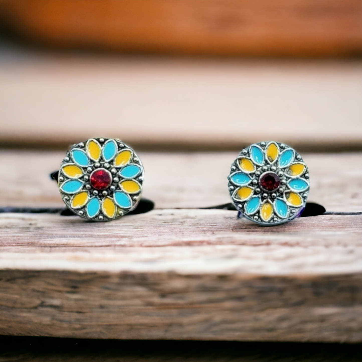 Vintage button earrings (Jewelry)