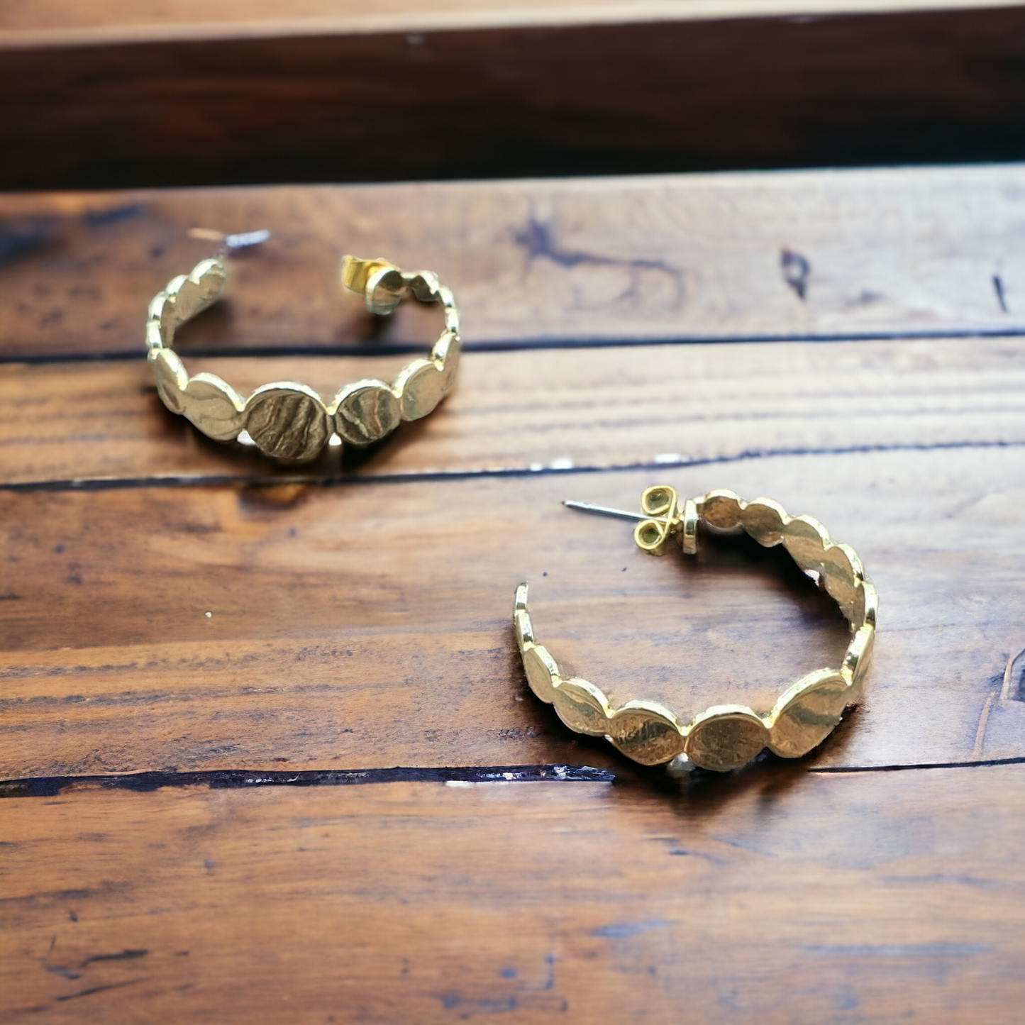 Fill in the bubbles hoop earrings (Jewelry)