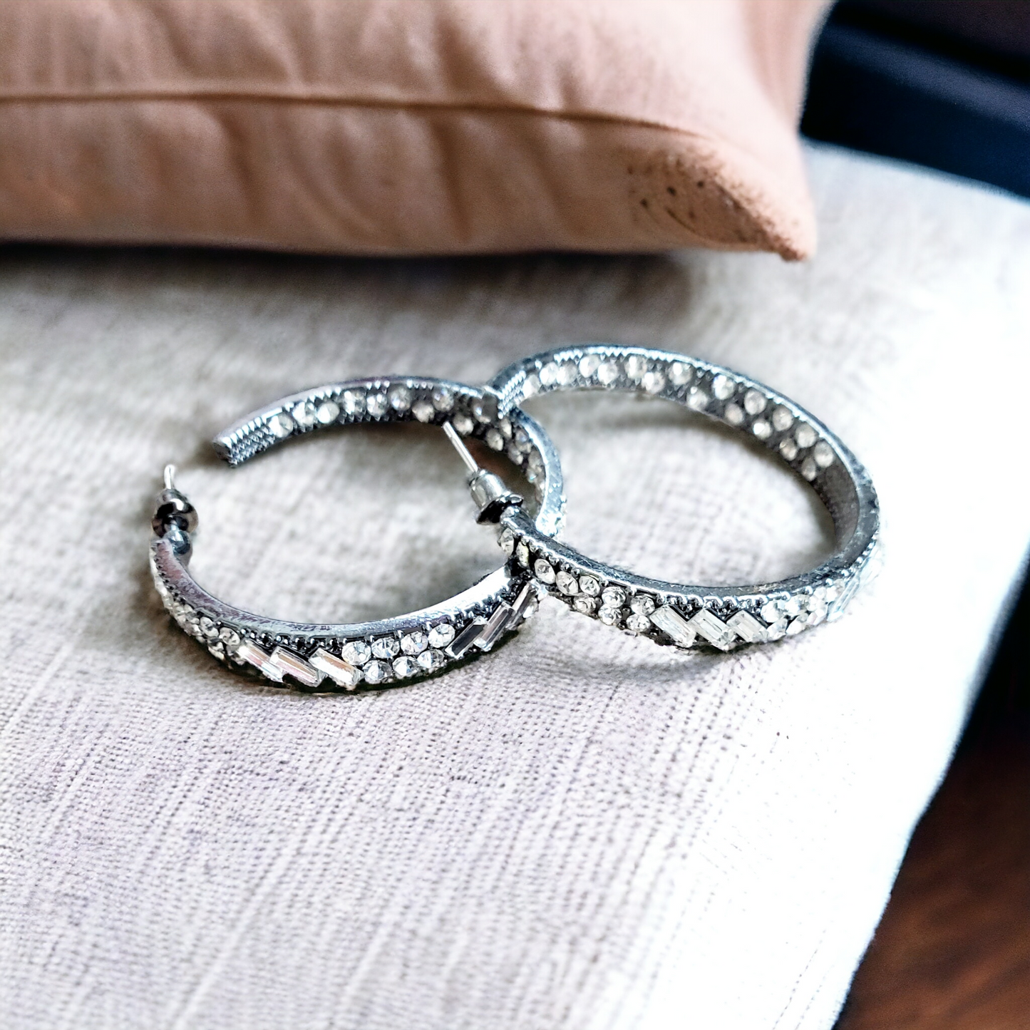 GLITZY By Association - Gunmetal earrings