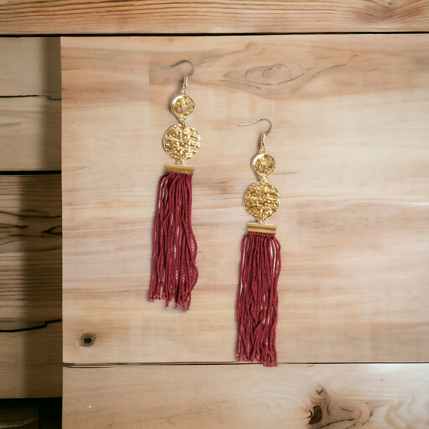 Lotus Gardens - Red earrings