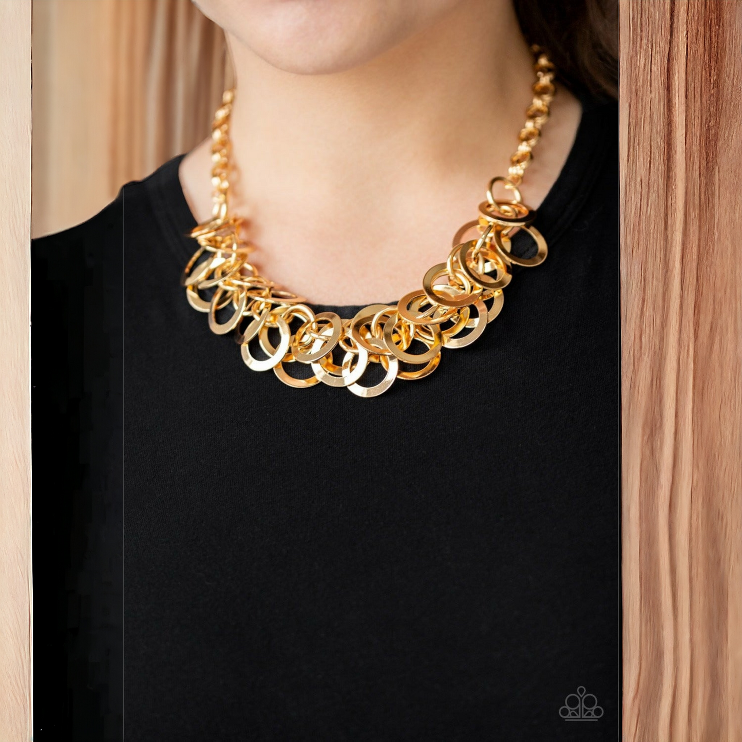 Ringing In The Bling -Gold necklace (Jewelry)