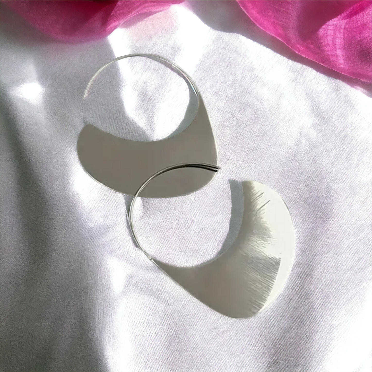Titanium talent hoop earrings