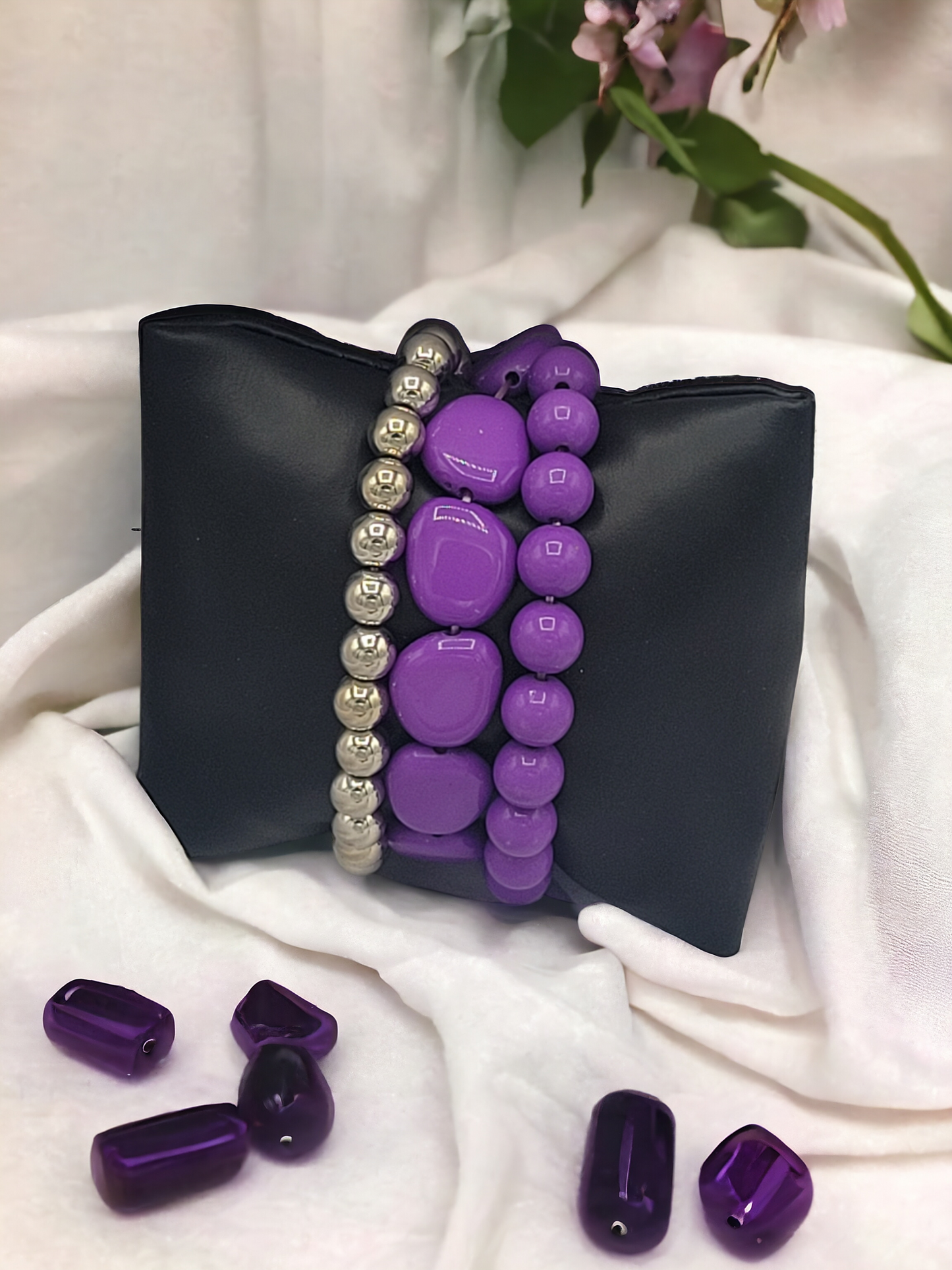 Venture purple bracelet set (Bracelets)