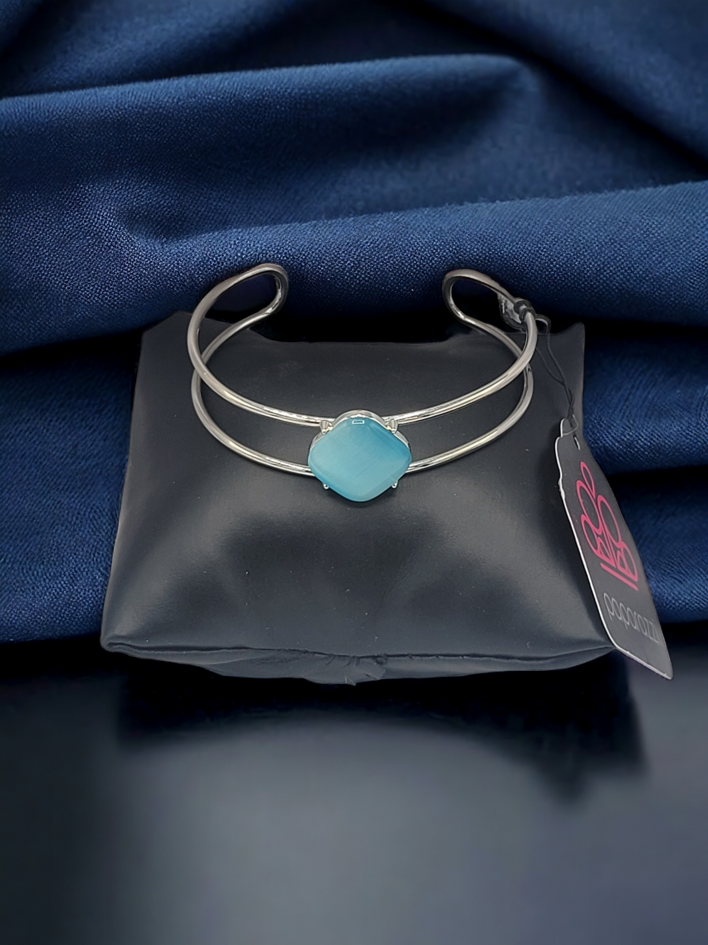 Seaglass open cuff bracelet (Bracelets)