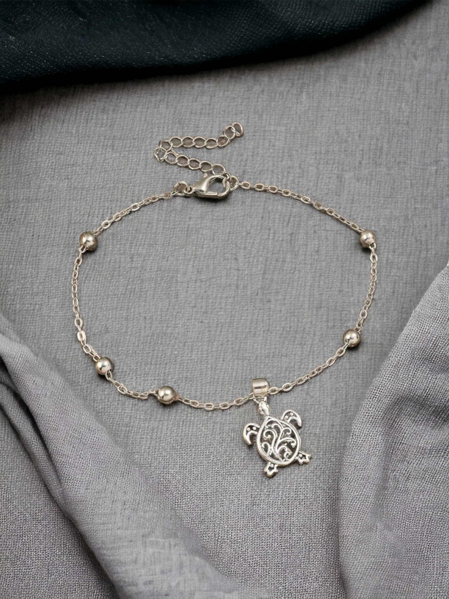 Sea turtle anklet