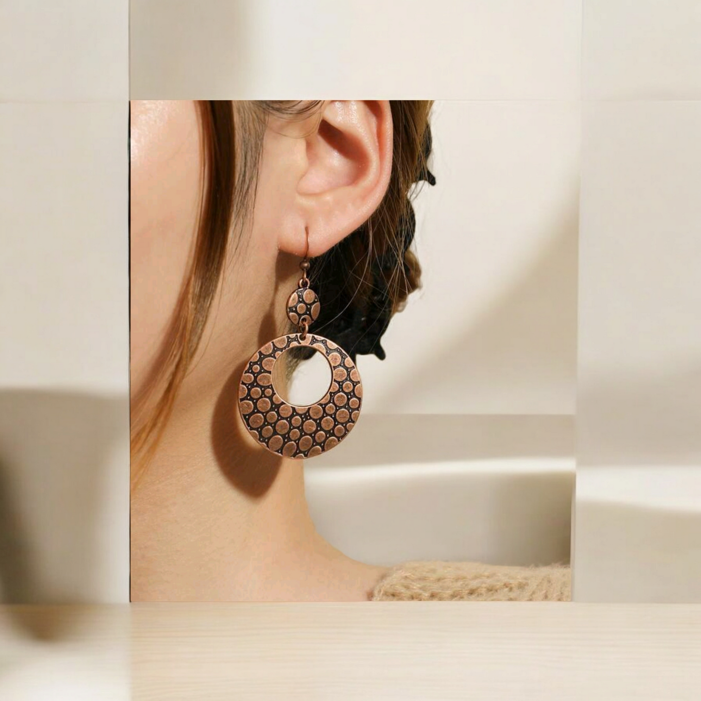 A rustic affair necklace and earring set (necklace set)