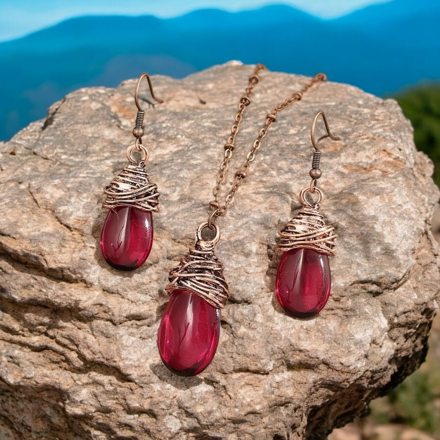 Copper wonder necklace set (necklace set)