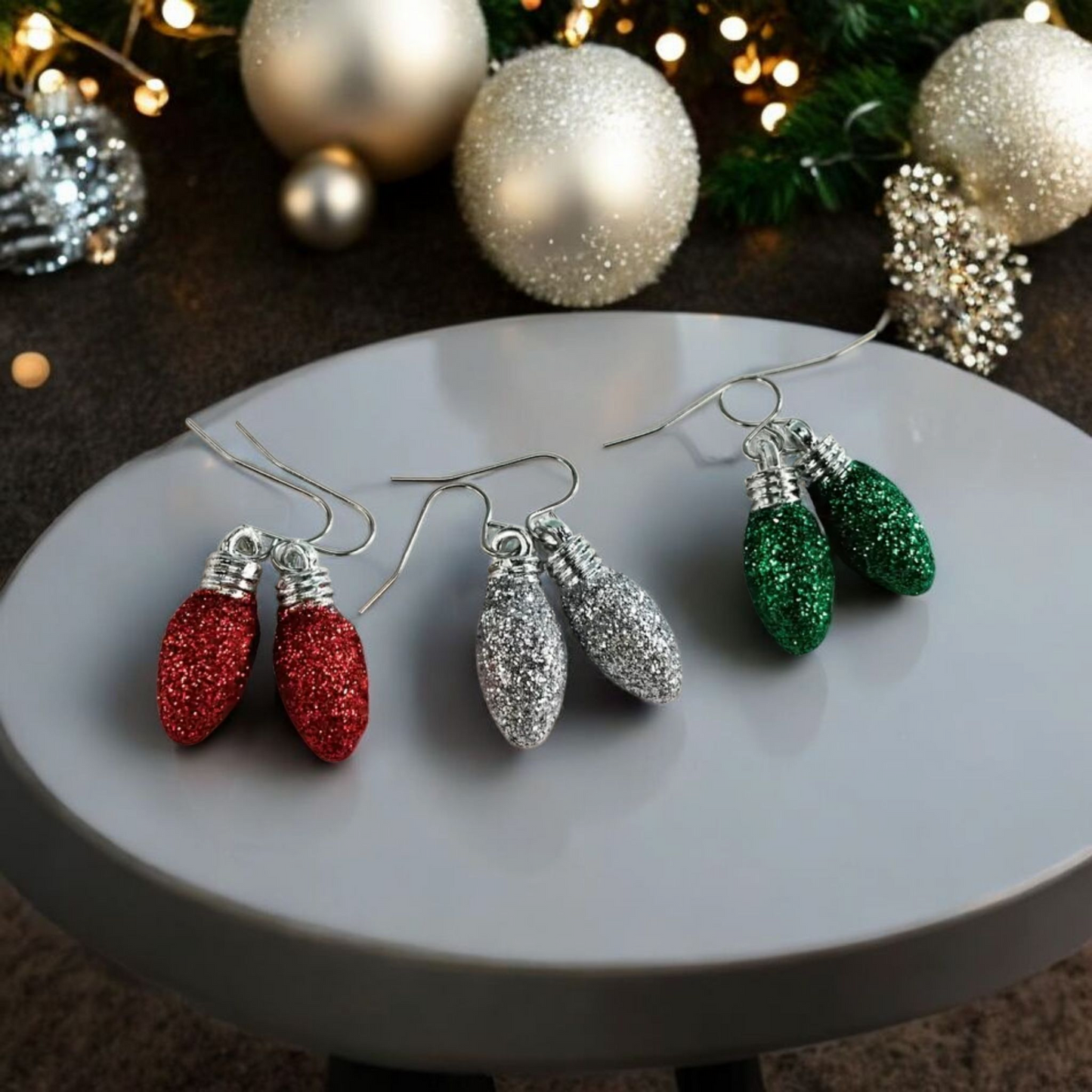 Holiday lights earrings (Earrings)