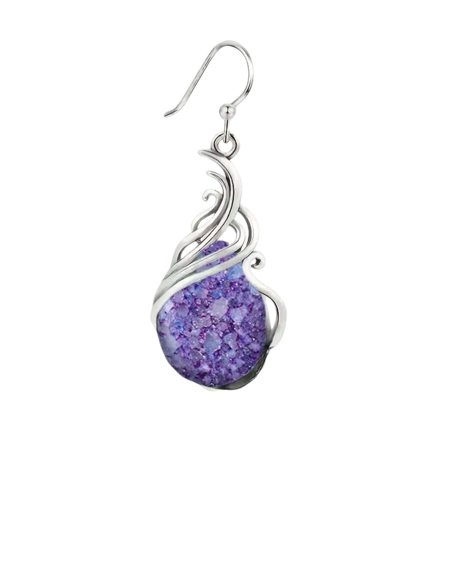 Calico teardrop earrings