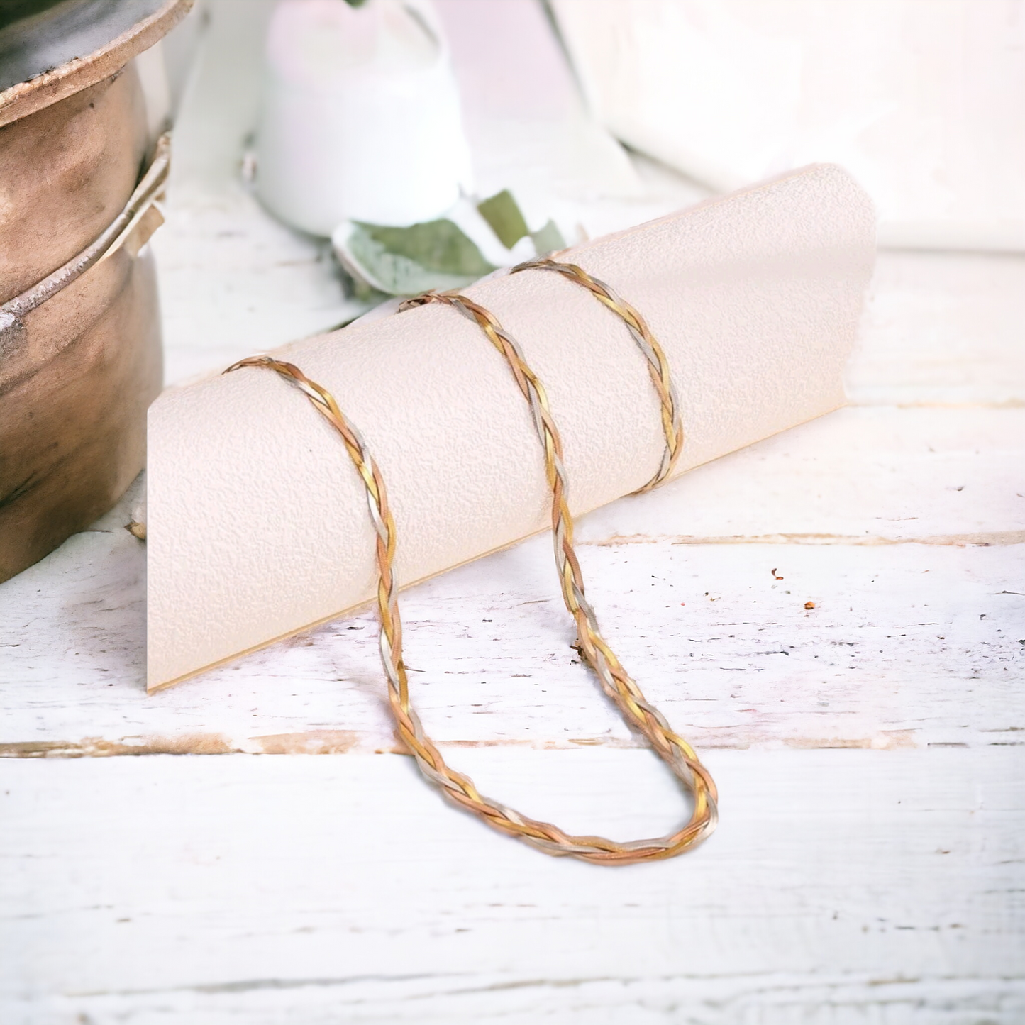 Braided trio necklace set