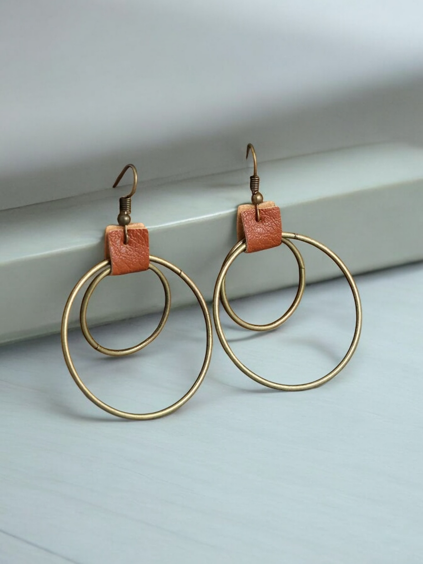 Strapped earrings (earrings)