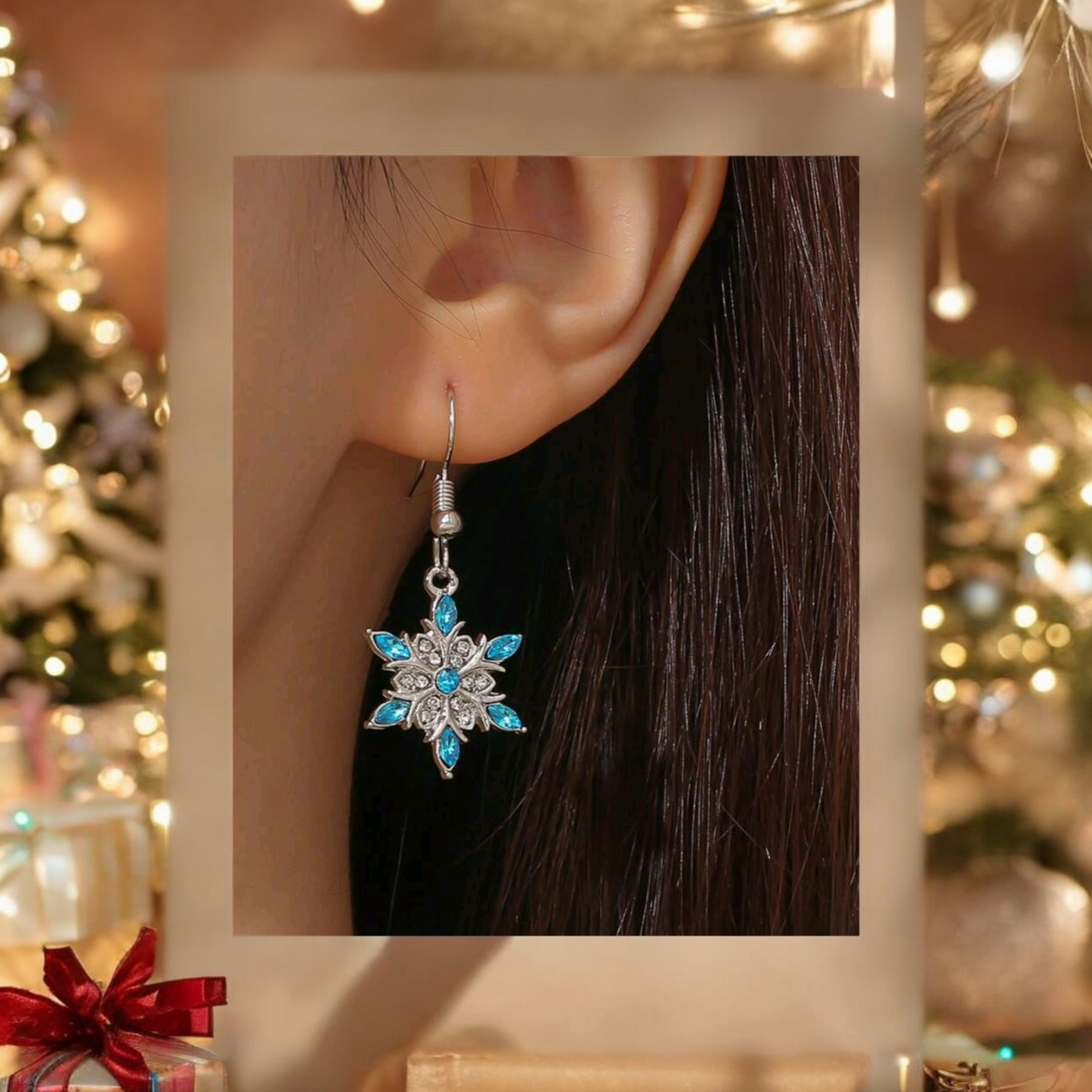 Let it snow necklace and earring set (necklace set)
