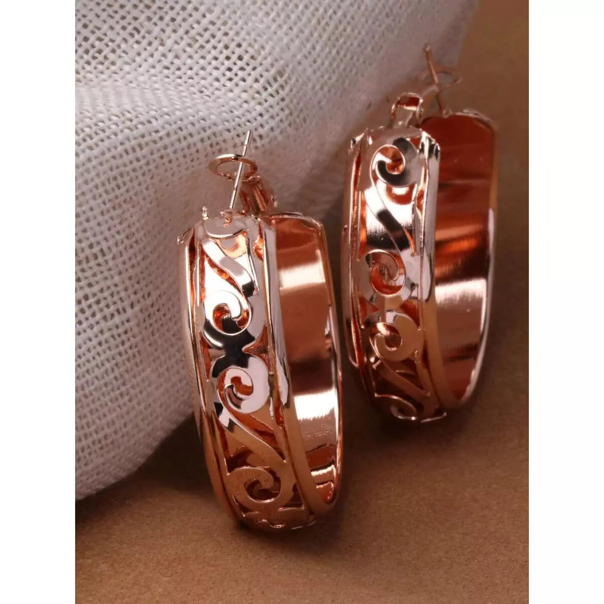 Scrolled elegance earrings (Jewelry)