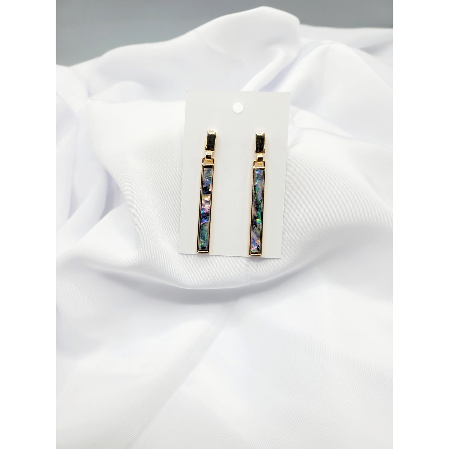 Stained glass window earrings (earrings)