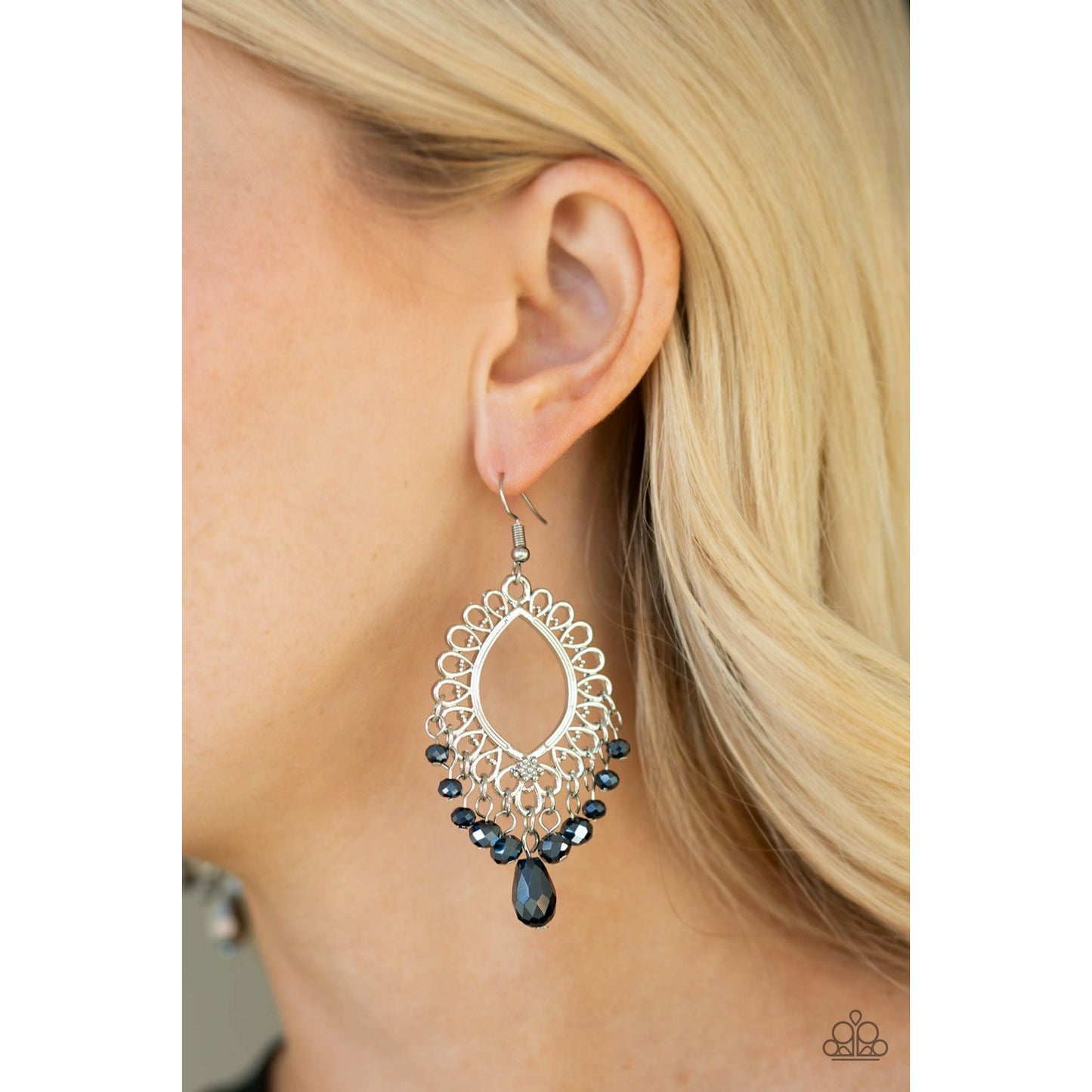 Just Say NOIR - Blue earrings (Jewelry)