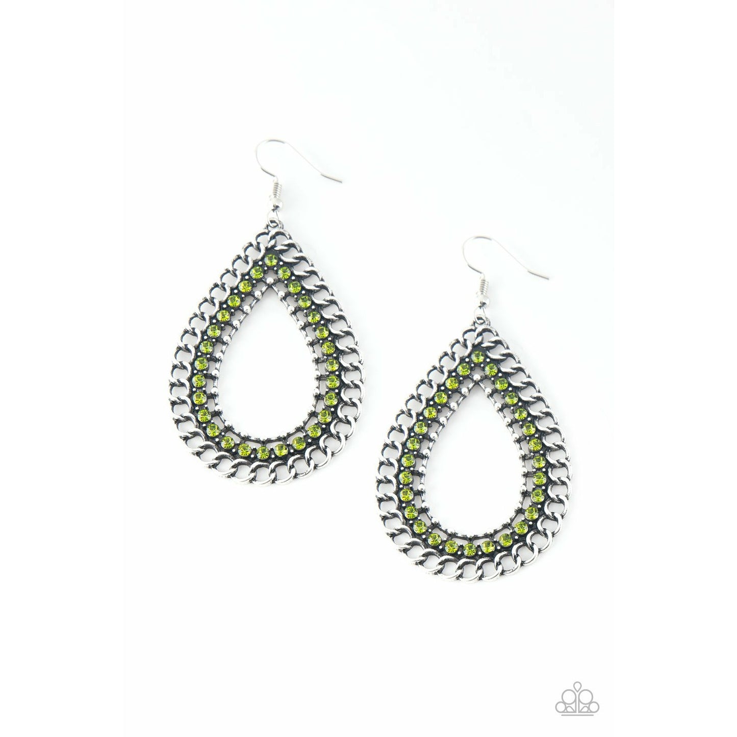 Mechanical Marvel - Green earrings (Jewelry)