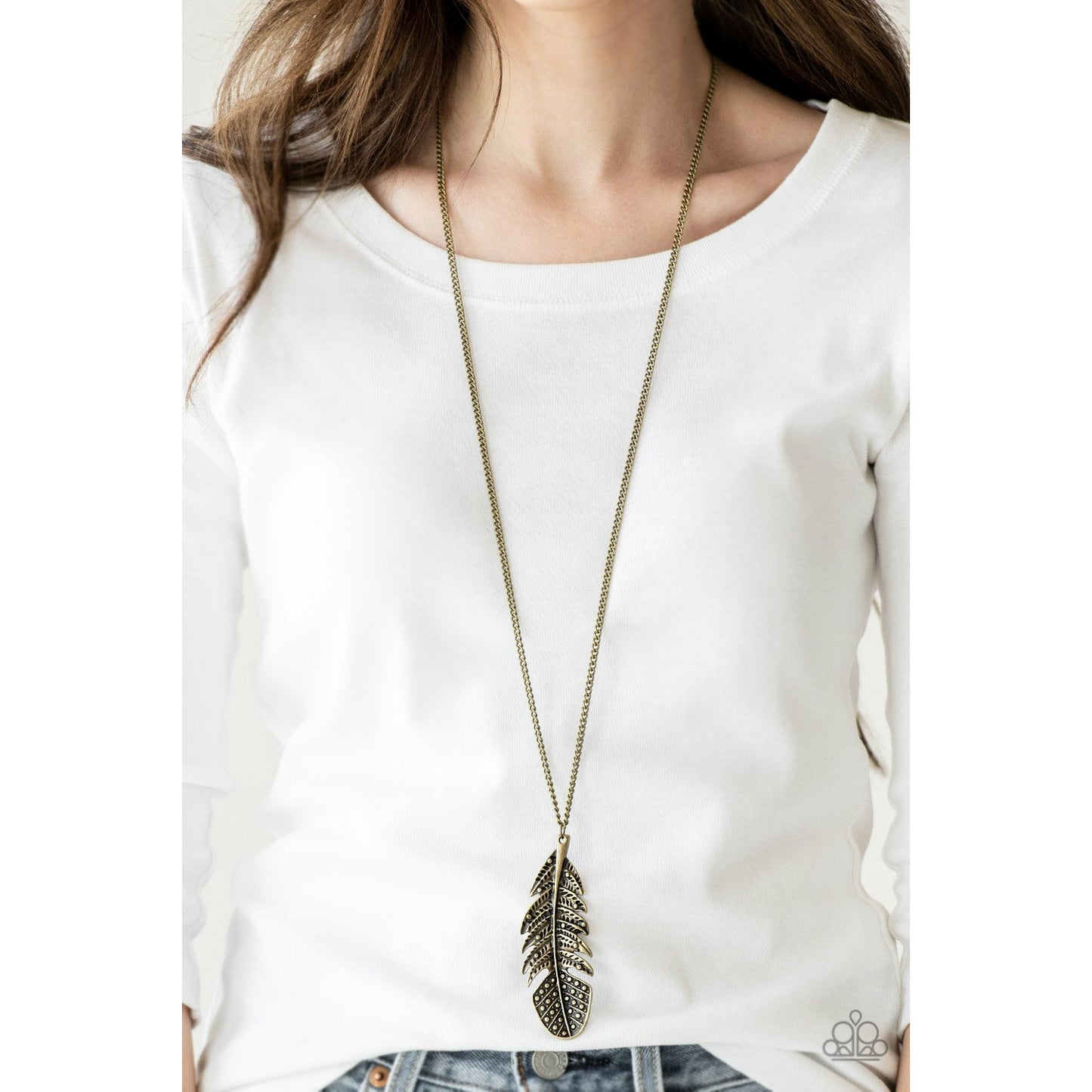 Free Bird - Brass necklace
