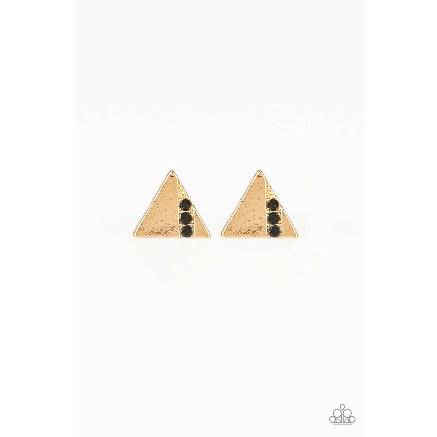 Pyramid Paradise - Black earrings (Jewelry)