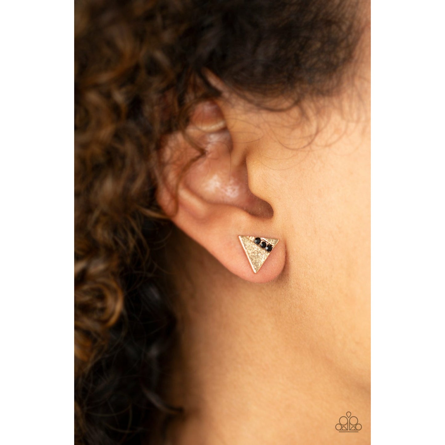 Pyramid Paradise - Black earrings (Jewelry)