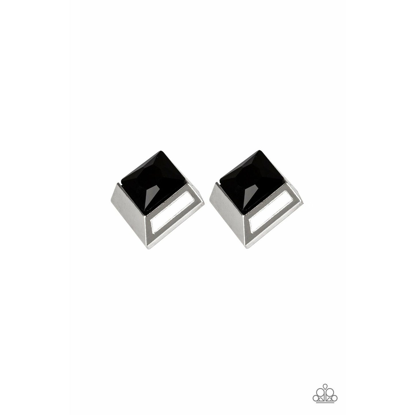 Stellar Square - Black earrings (Jewelry)