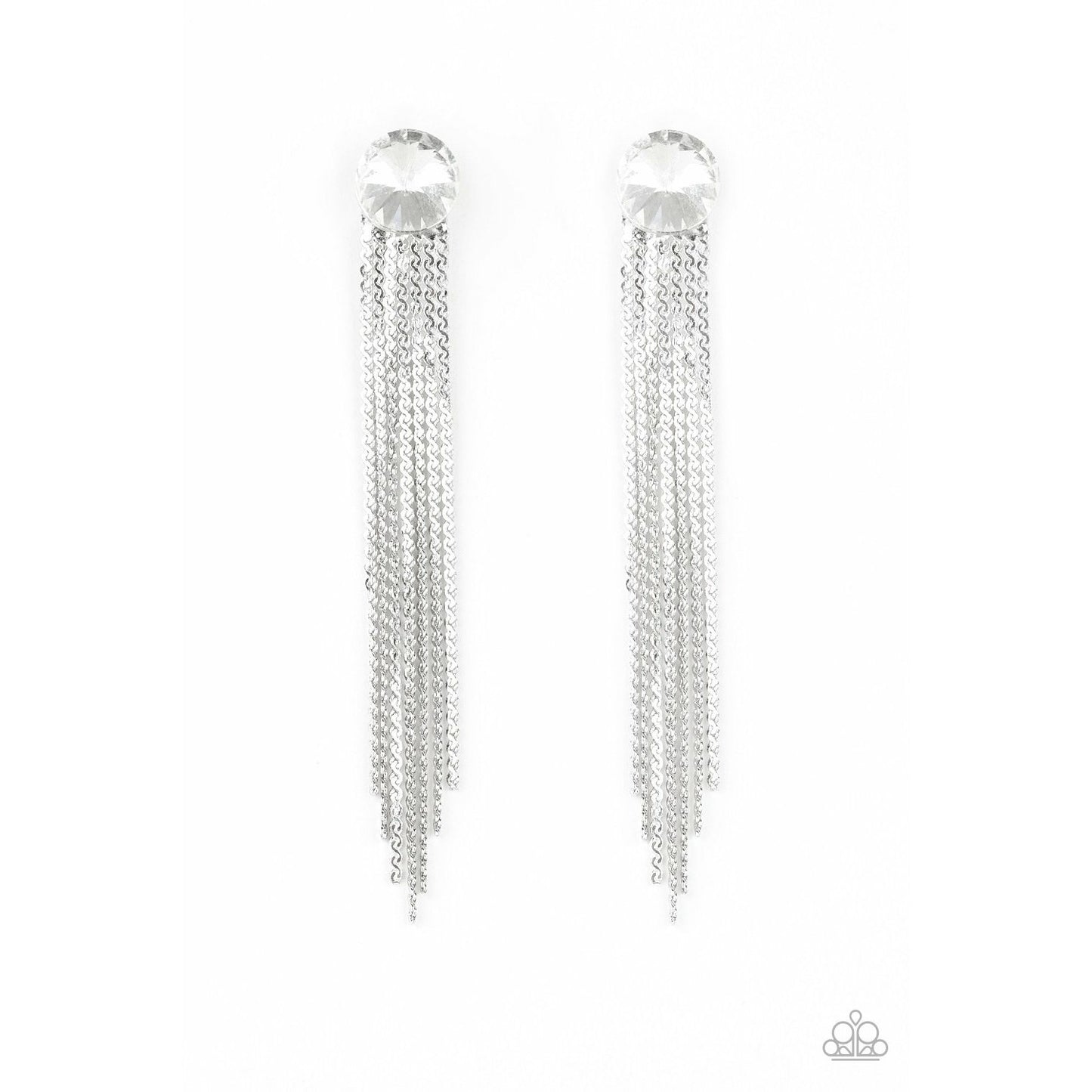 Level Up - White earrings (Jewelry)