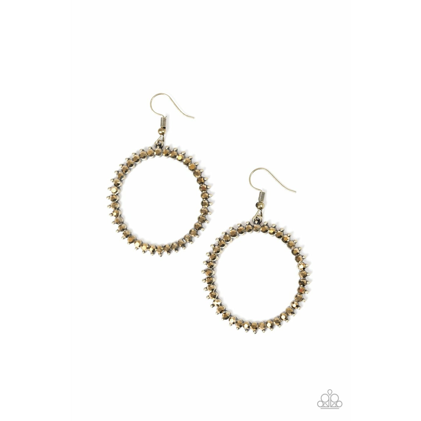 Spark Their Attention - Brass earrings (Jewelry)