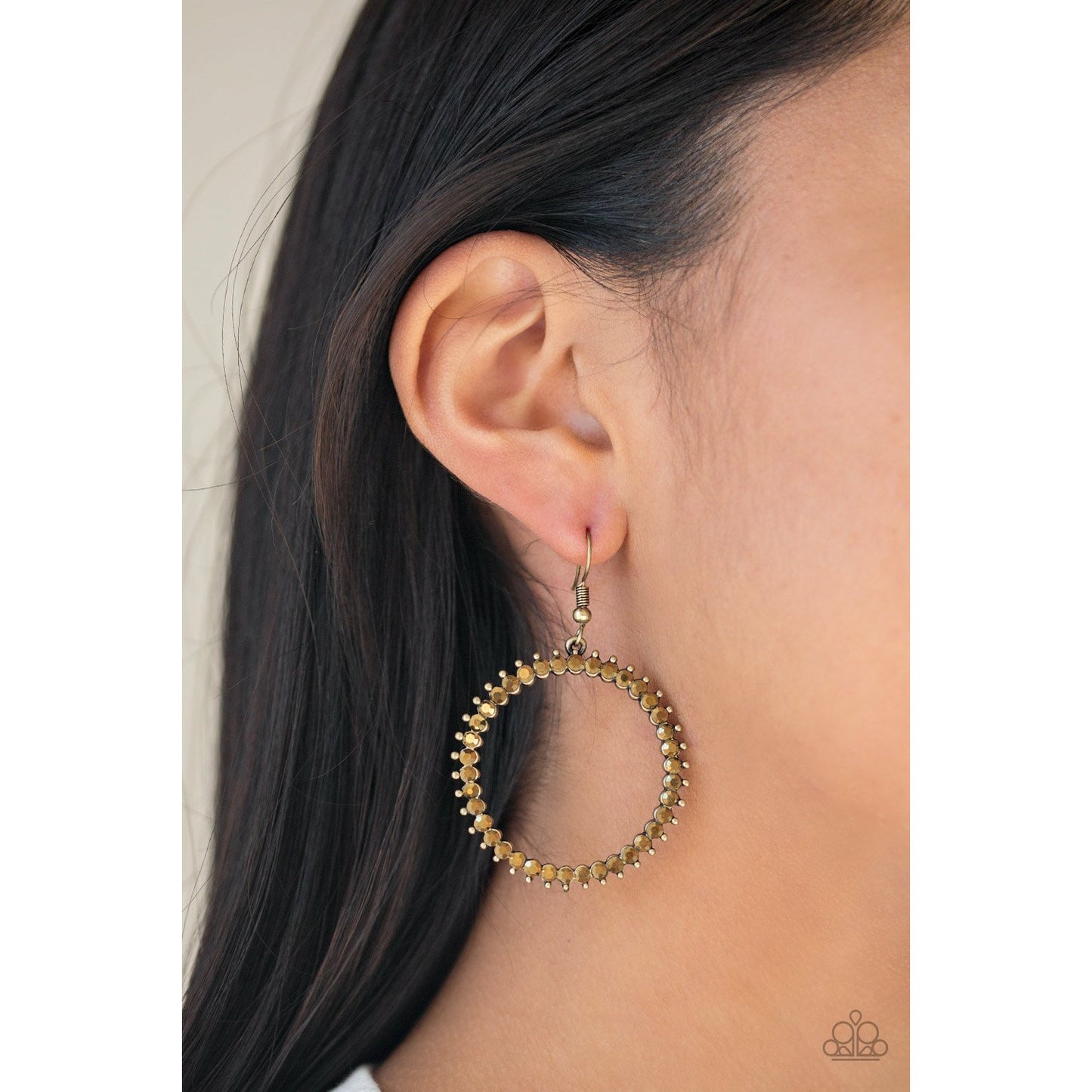 Spark Their Attention - Brass earrings (Jewelry)