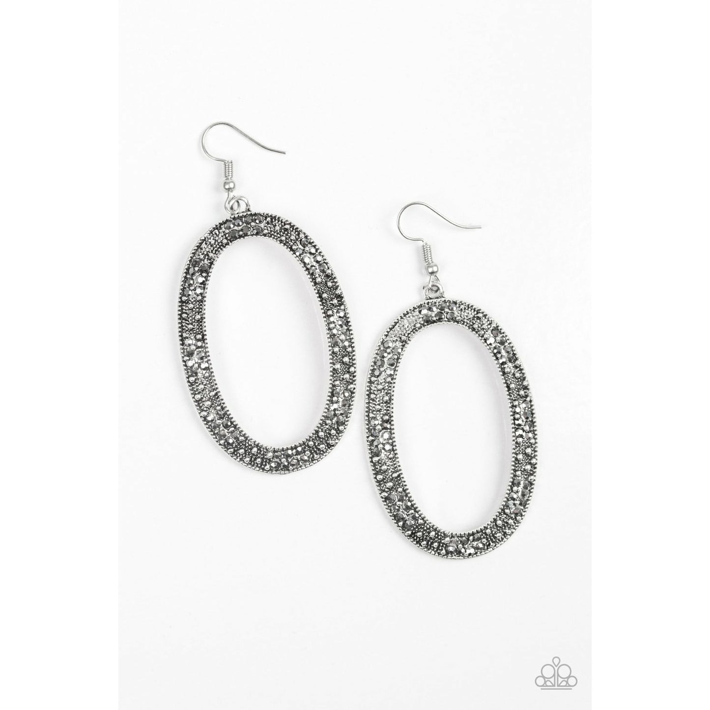 Rhinestone Rebel - Silver earrings (Jewelry)