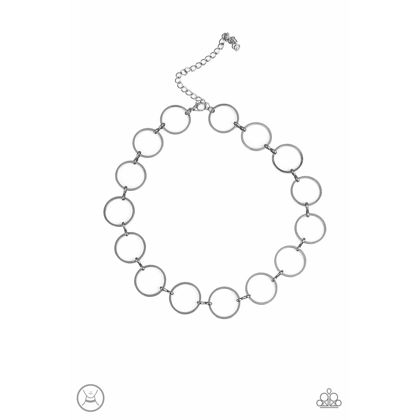 Retro Metro - Black necklace (Jewelry)