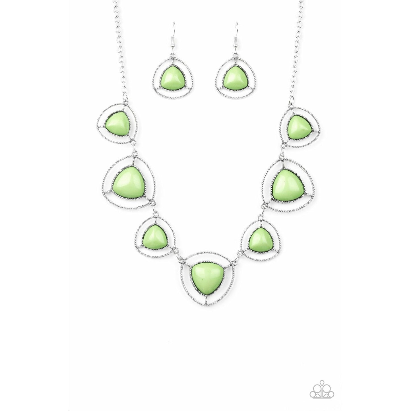 Make A Point - Green necklace (Jewelry)